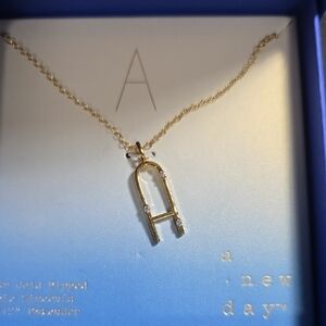 A New Day Gold Initial 'H' Necklace